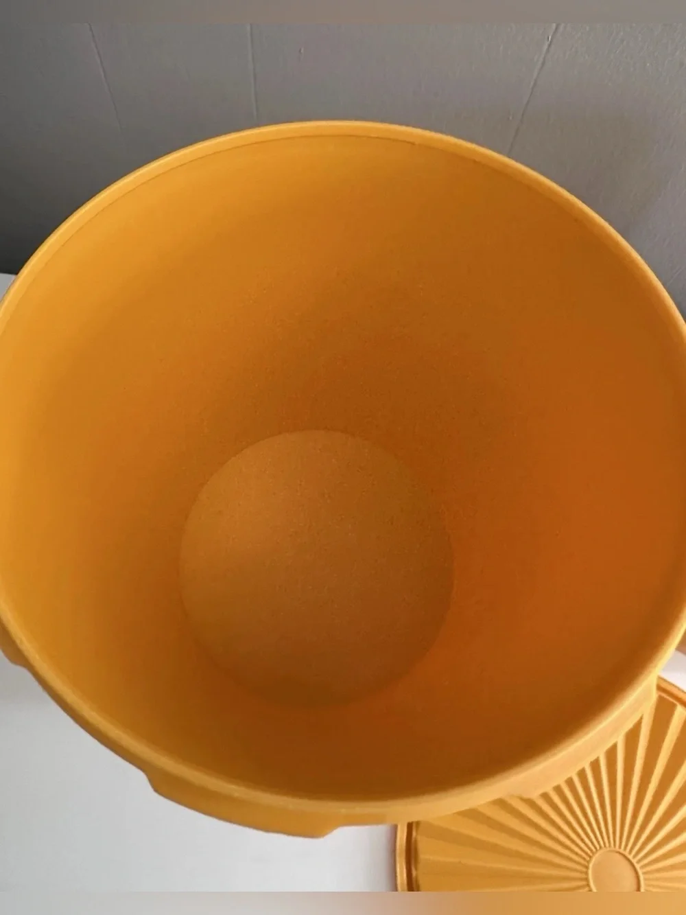 Retro Tupperware Canister PAIR - Yellow